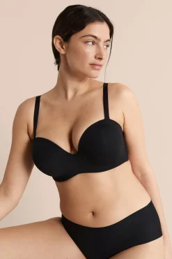Bandeau coques fines bretelles amovibles, bonnet C-E