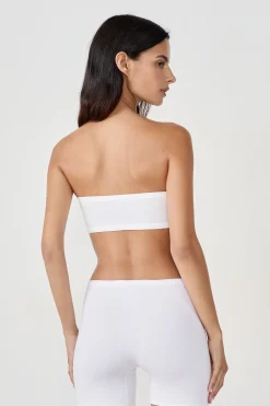 Bandeau sans armatures en coton biologique extensible