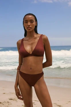 Bas de maillot de bain bikini pailleté