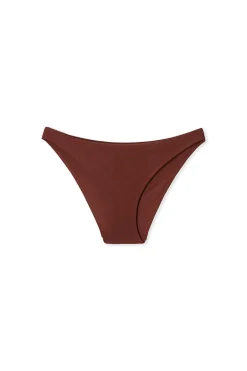 Bas de maillot de bain bikini satiné avec détail bijou