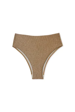 Bas de maillot de bain bikini taille haute irisé
