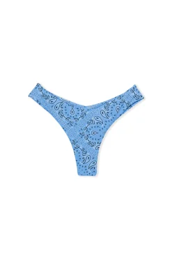 Bas de maillot de bain brésilien high leg à motifs