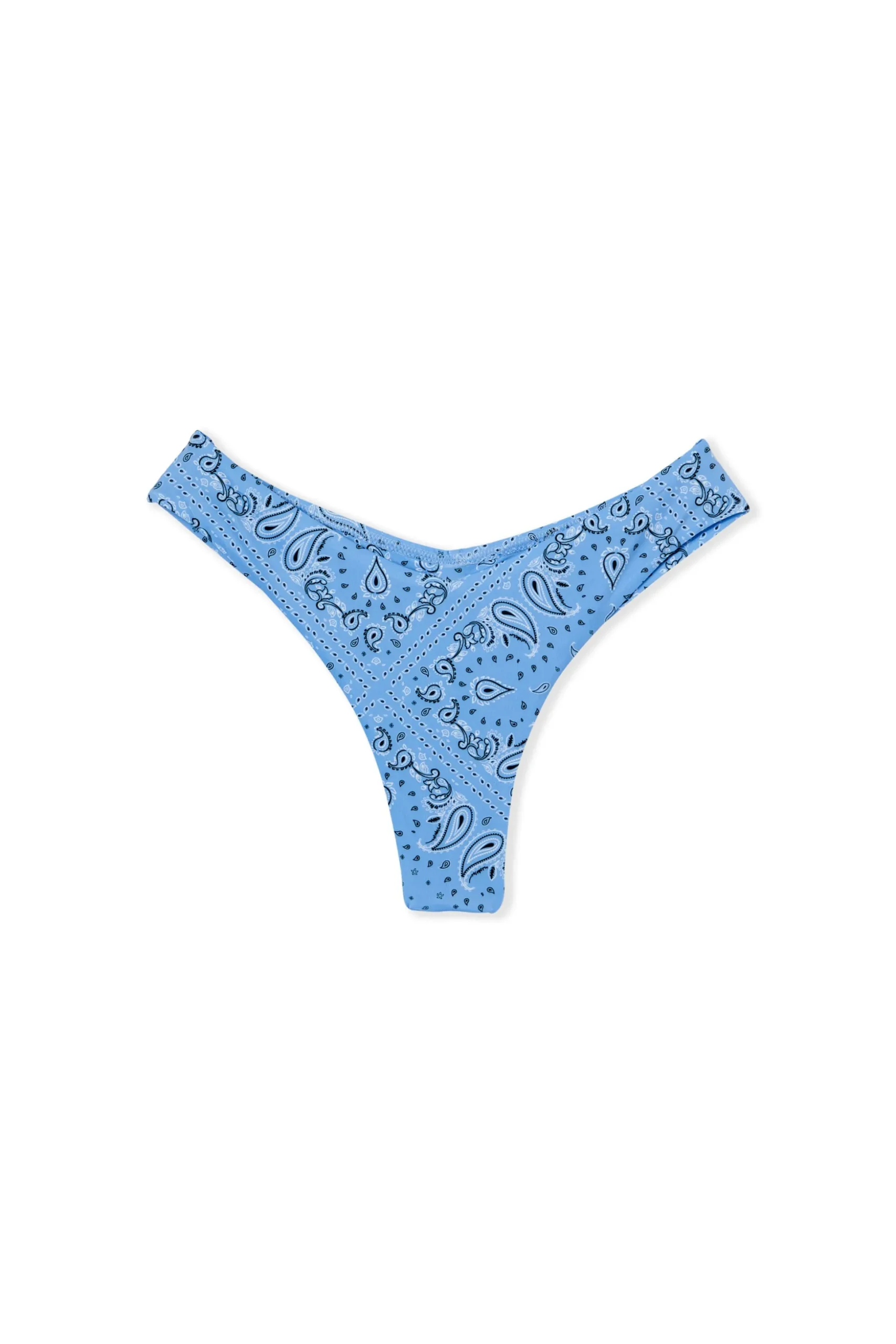 Bas de maillot de bain brésilien high leg à motifs