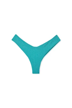 Bas de maillot de bain brésilien high leg pailleté