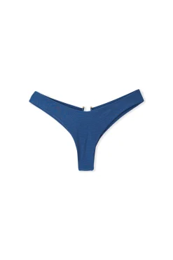 Bas de maillot de bain brésilien satiné avec détail bijou dos