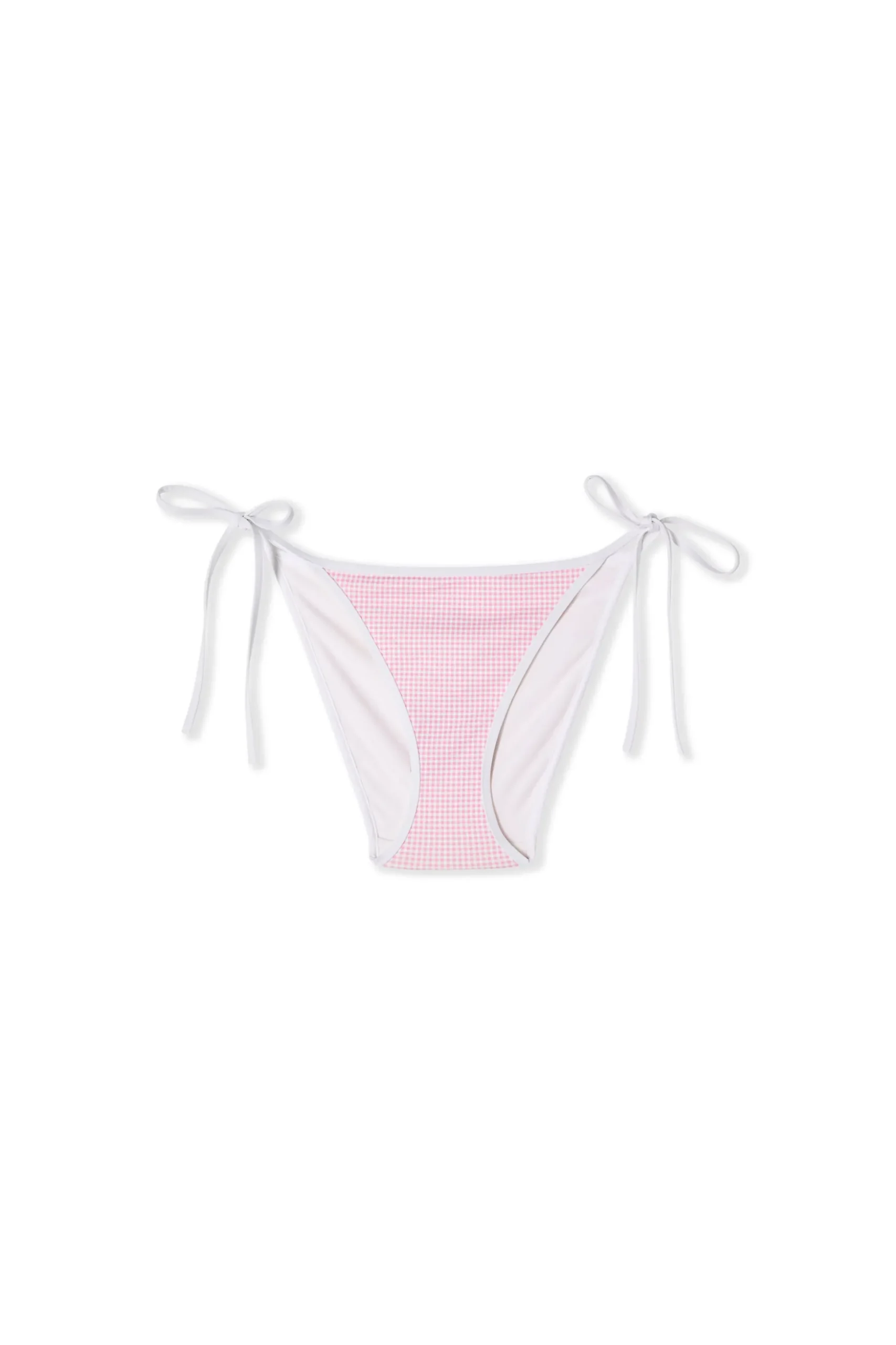 Bas de maillot de bain à imprimé vichy à nouer