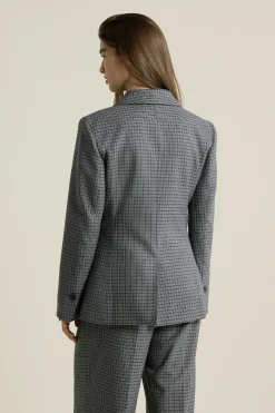 Blazer à carreaux