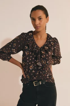 Blouse à motif floral
