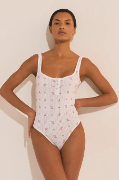 Body en coton en pointelle