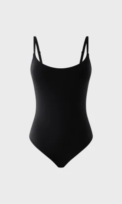 Body en microfibre avec brassière intégrée