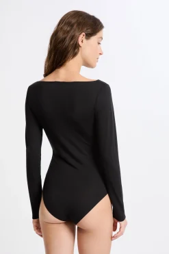 Body manches longues maille thermique