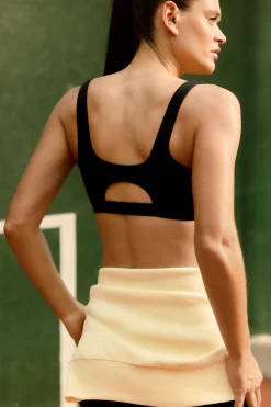 Brassière sans armature à encolure carrée en microfibre - Maintien moyen