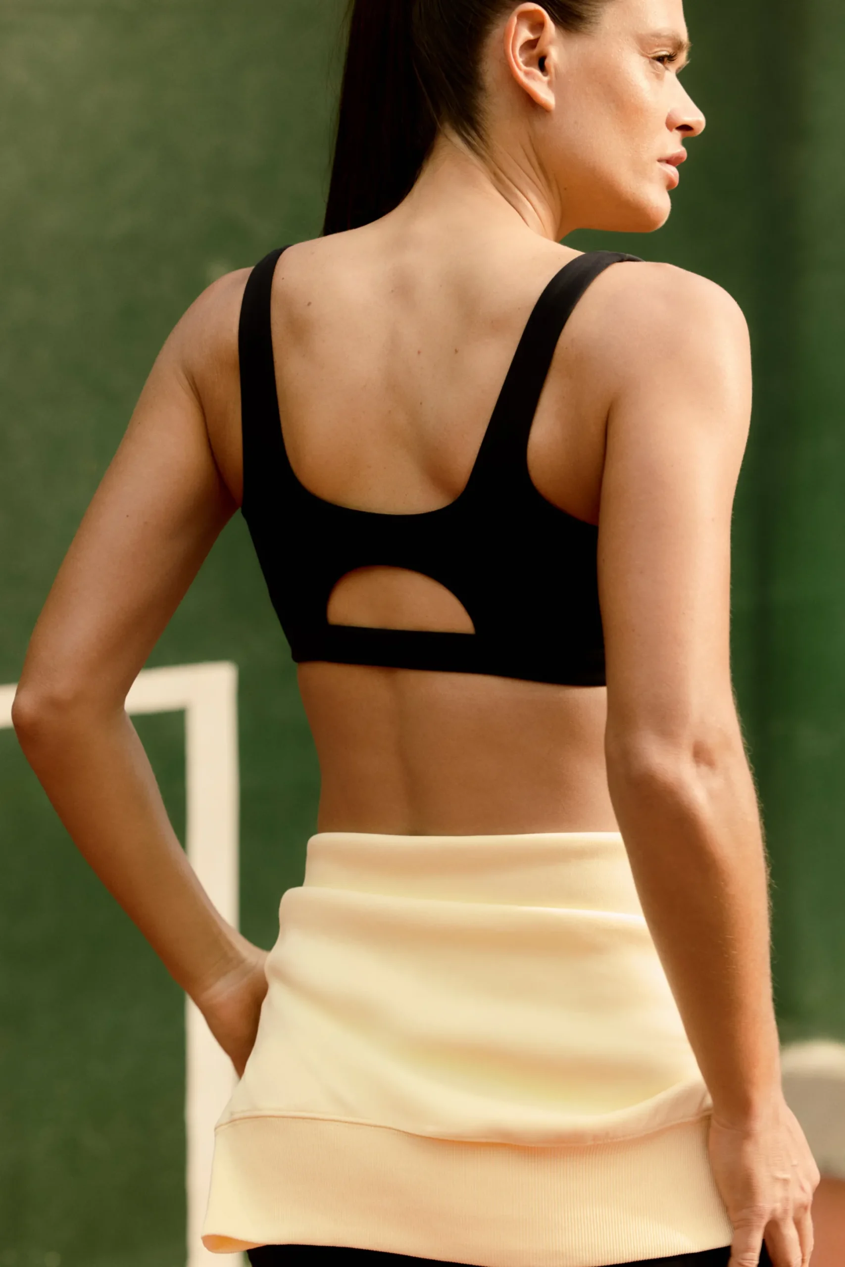 Brassière sans armature à encolure carrée en microfibre - Maintien moyen