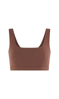 Brassière sans armature à encolure carrée en microfibre - Maintien moyen