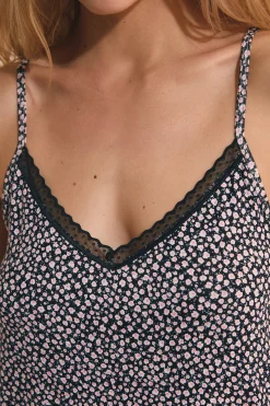 Caraco de pyjama à motifs