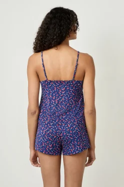 Caraco à motifs fleuris