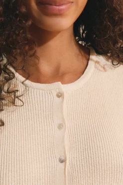 Cardigan sans manches avec coton