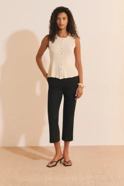 Cardigan sans manches avec coton