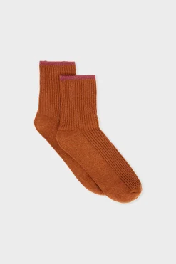 Chaussettes brillantes avec coton