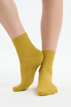 Chaussettes brillantes avec coton