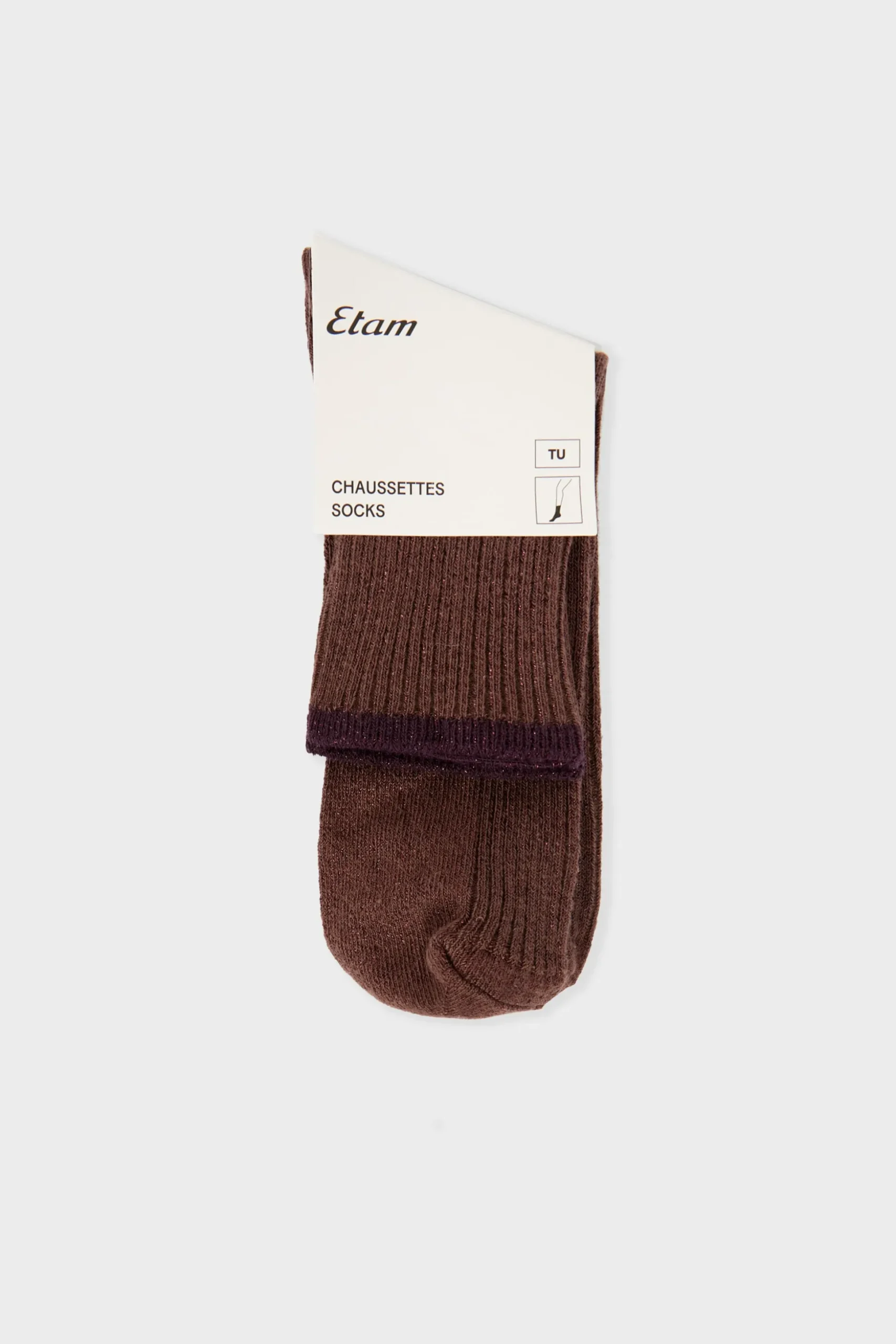 Chaussettes brillantes avec coton