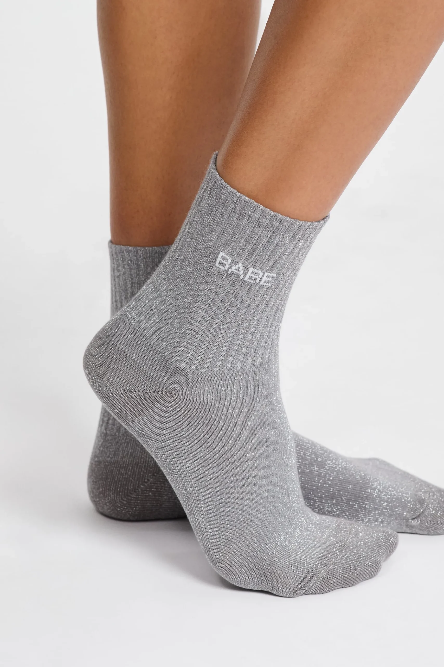 Chaussettes irrisées avec écriture