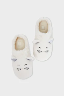 Chaussons à motifs chats