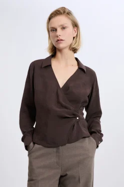 Chemise cache-cœur