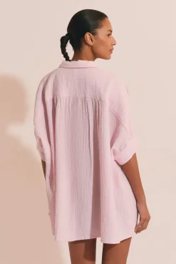 Chemise de nuit en gaze de coton