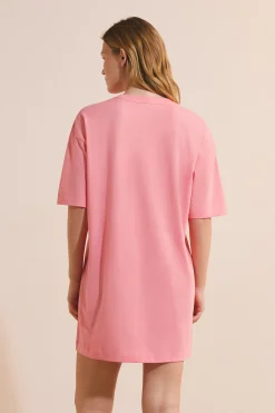 Chemise de nuit à motifs légumes en coton