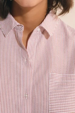 Chemise de pyjama avec coton gaufré