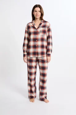 Chemise de pyjama à carreaux