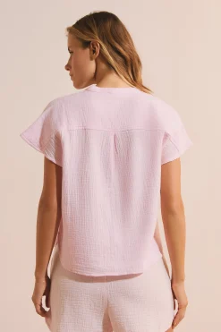 Chemise de pyjama en gaze de coton