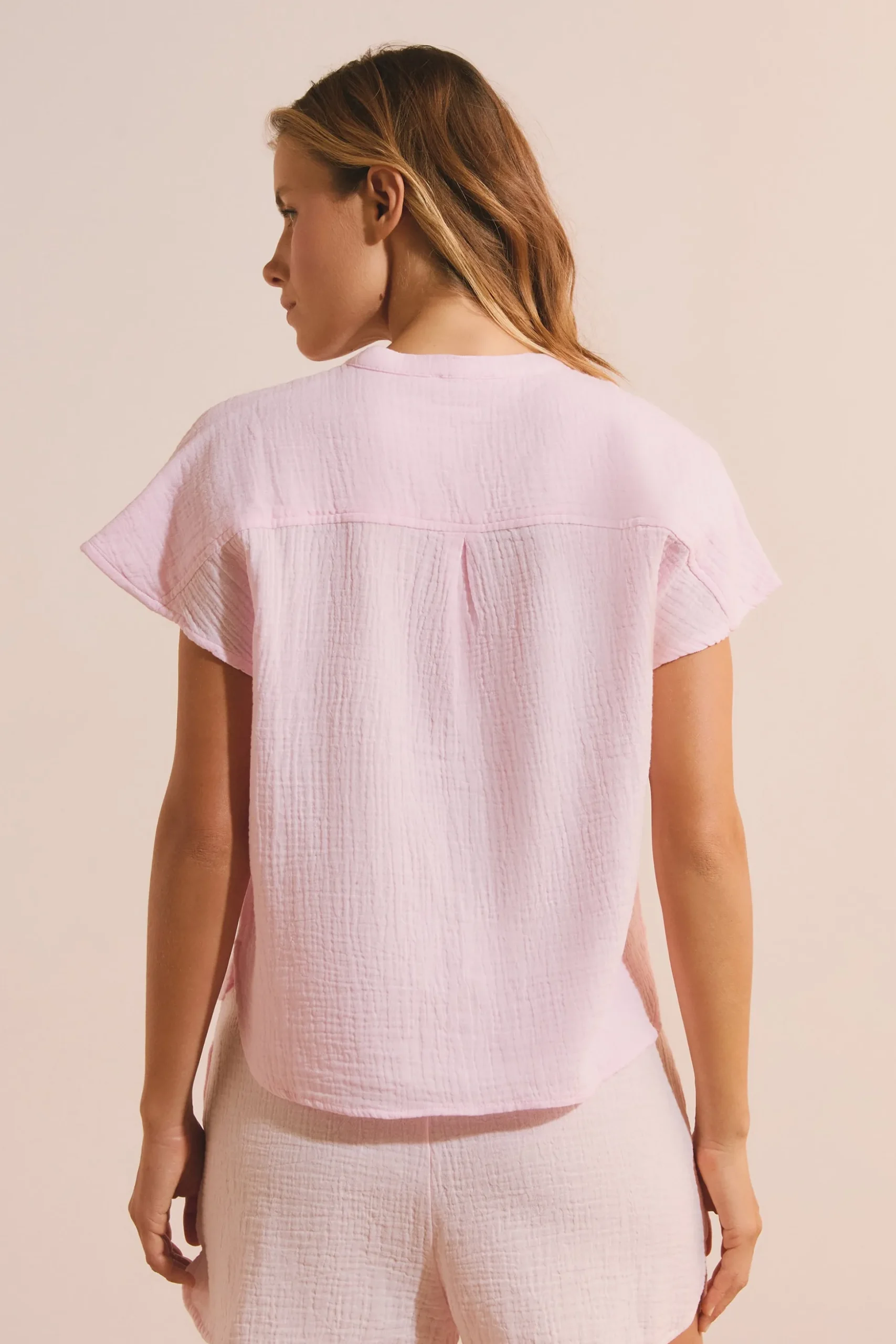 Chemise de pyjama en gaze de coton