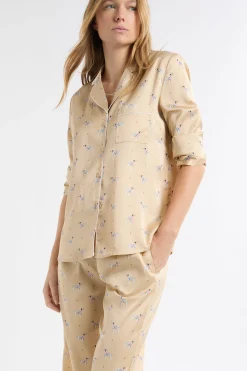 Chemise de pyjama en satin à motifs dalmatiens