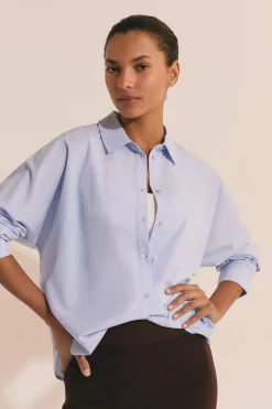 Chemise en coton boutonnée dos