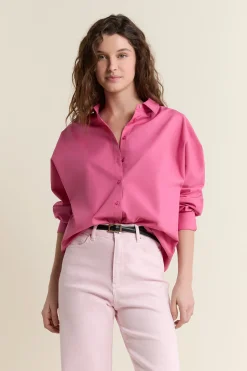 Chemise en coton boutonnée dos