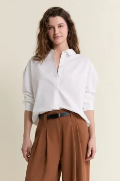 Chemise en coton boutonnée dos