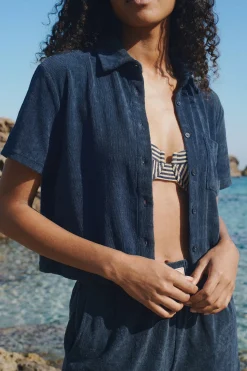 Chemise manches courtes en éponge