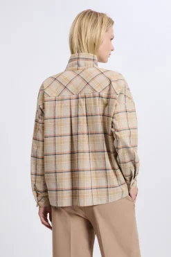 Chemise à motifs avec coton
