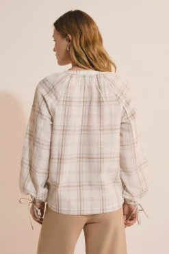 Chemise à motifs en coton