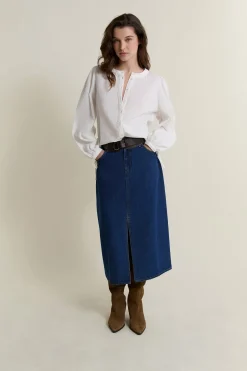Chemise texturée en coton