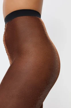 Collant semi-opaque irisé