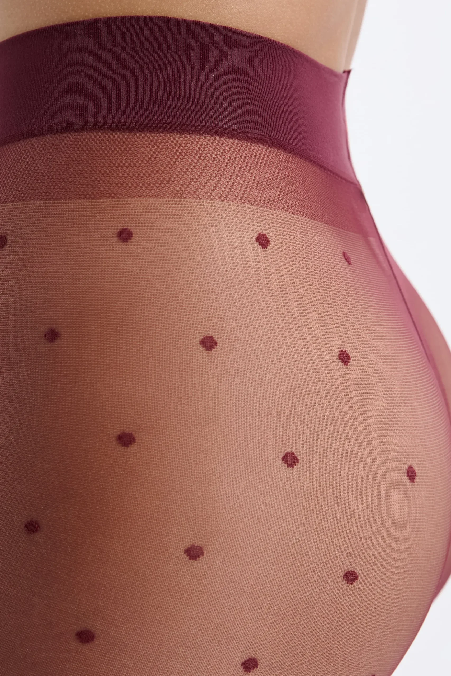 Collant transparent à motifs - 15 Deniers