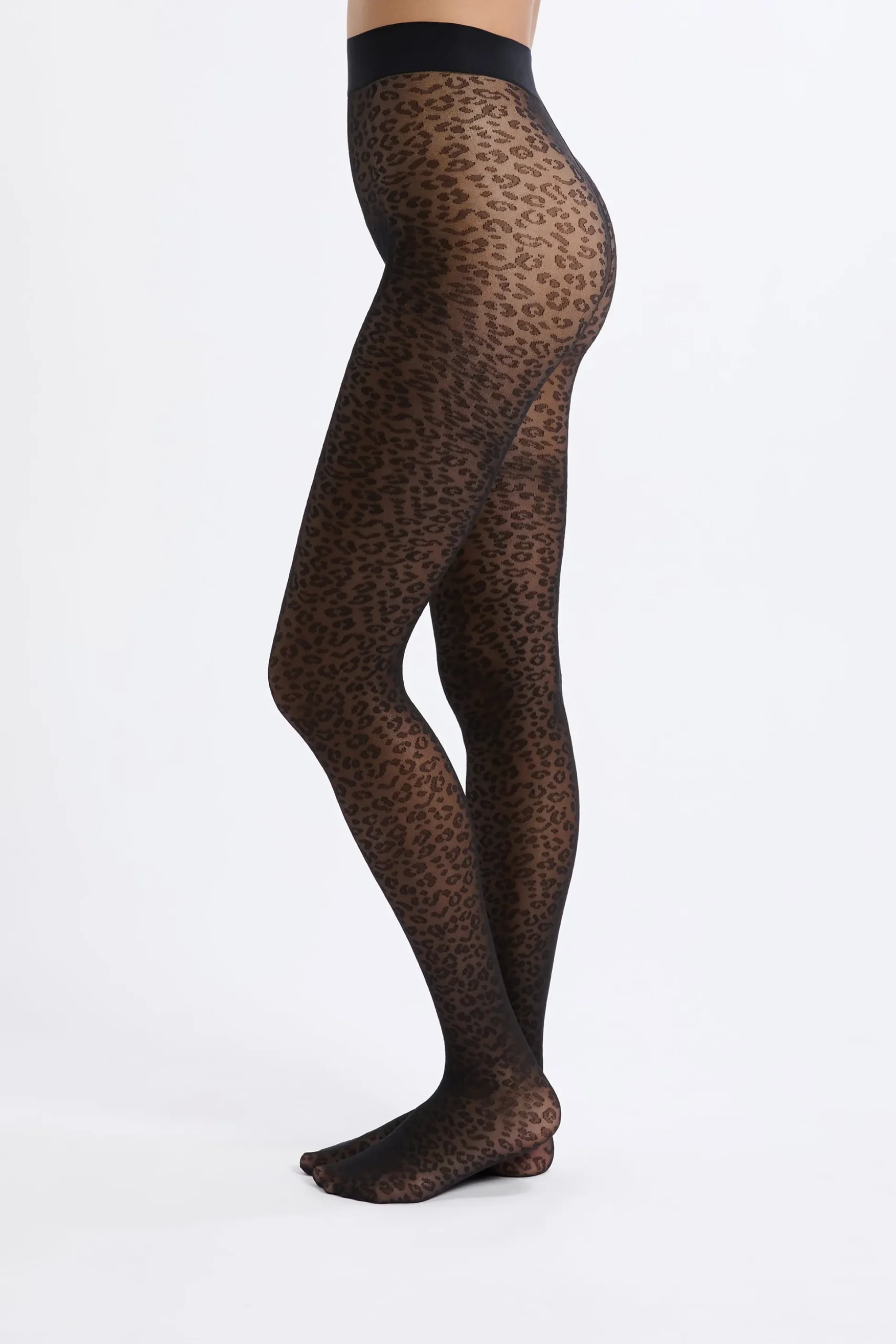 Collant transparent à motifs - 30 Deniers