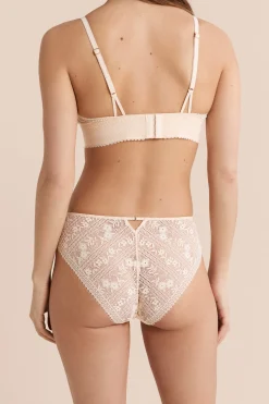 Culotte en dentelle et microfibre