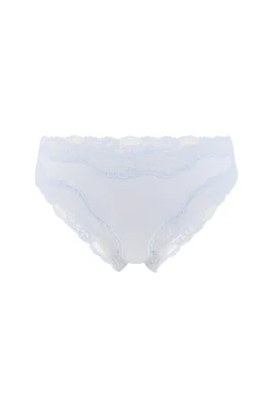 Culotte en microfibre et dentelle