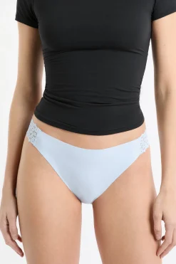 Culotte en microfibre et dentelle