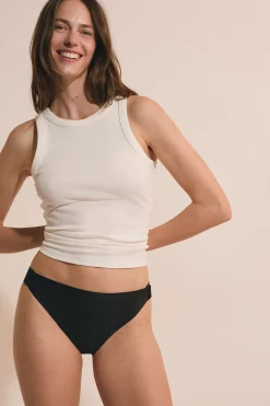 Culotte menstruelle en microfibre avec agrafes ajustables - Flux abondant