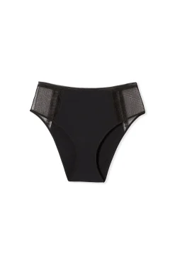 Culotte midi avec détails en dentelle